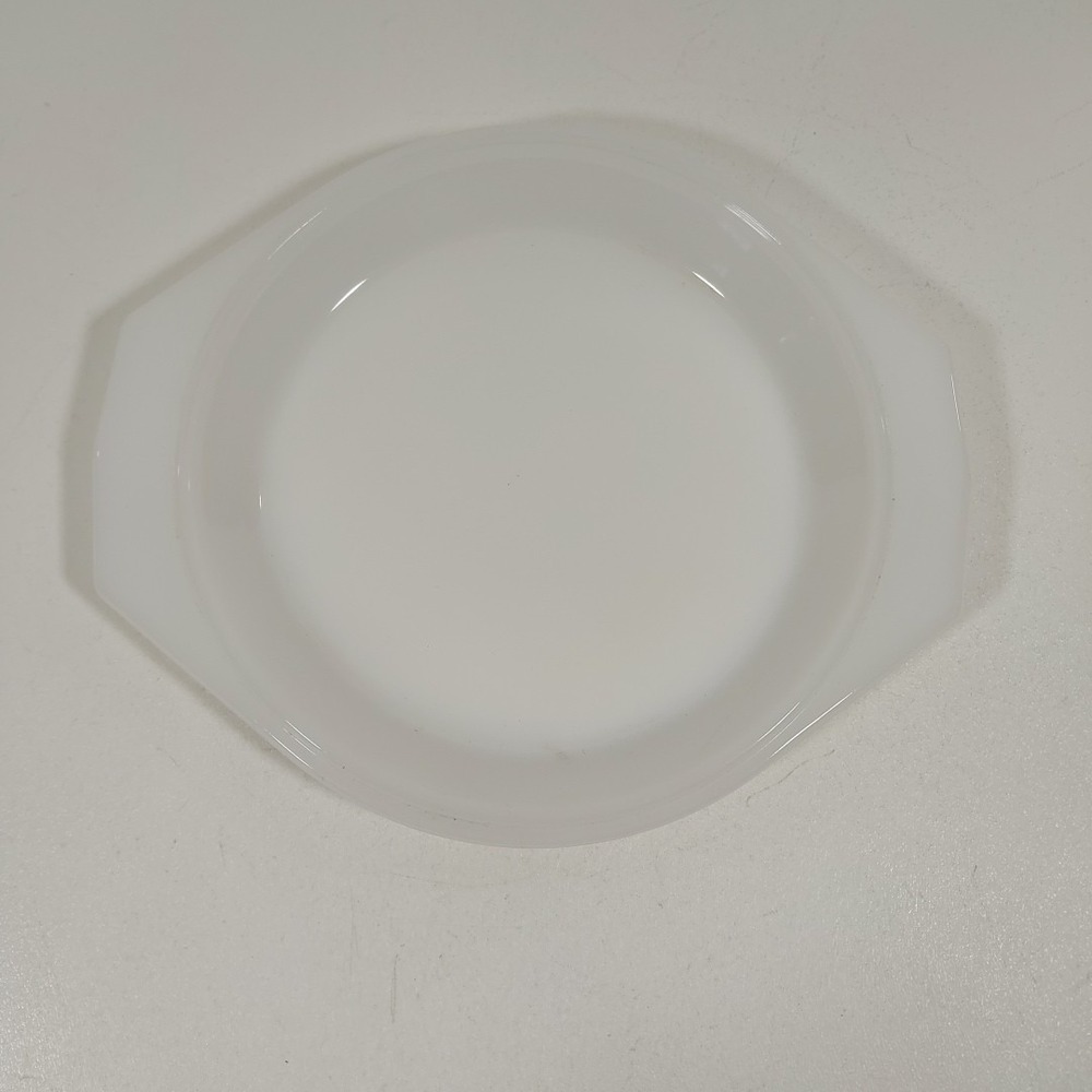 ARCOPAL FRANCE White MILK GLASS Casserole Lid  8"‎